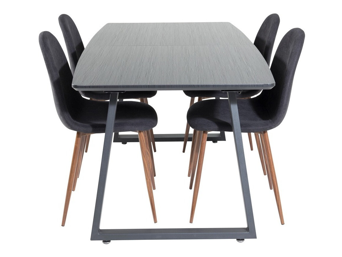 Söögitoakomplekt Dallas 1983 (Must + Pähkel)