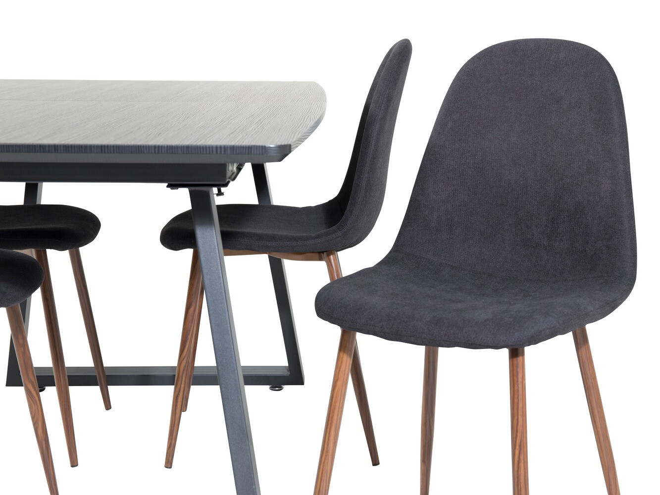 Söögitoakomplekt Dallas 1983 (Must + Pähkel)