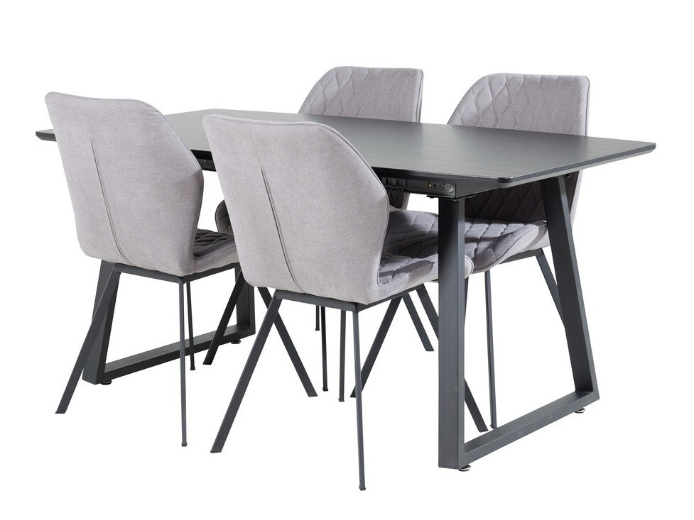 Söögitoakomplekt Dallas 1997 (Must + Hall)