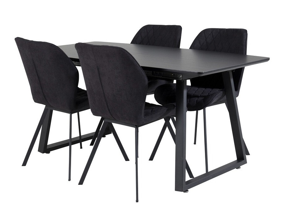 Söögitoakomplekt Dallas 1997 (Must)