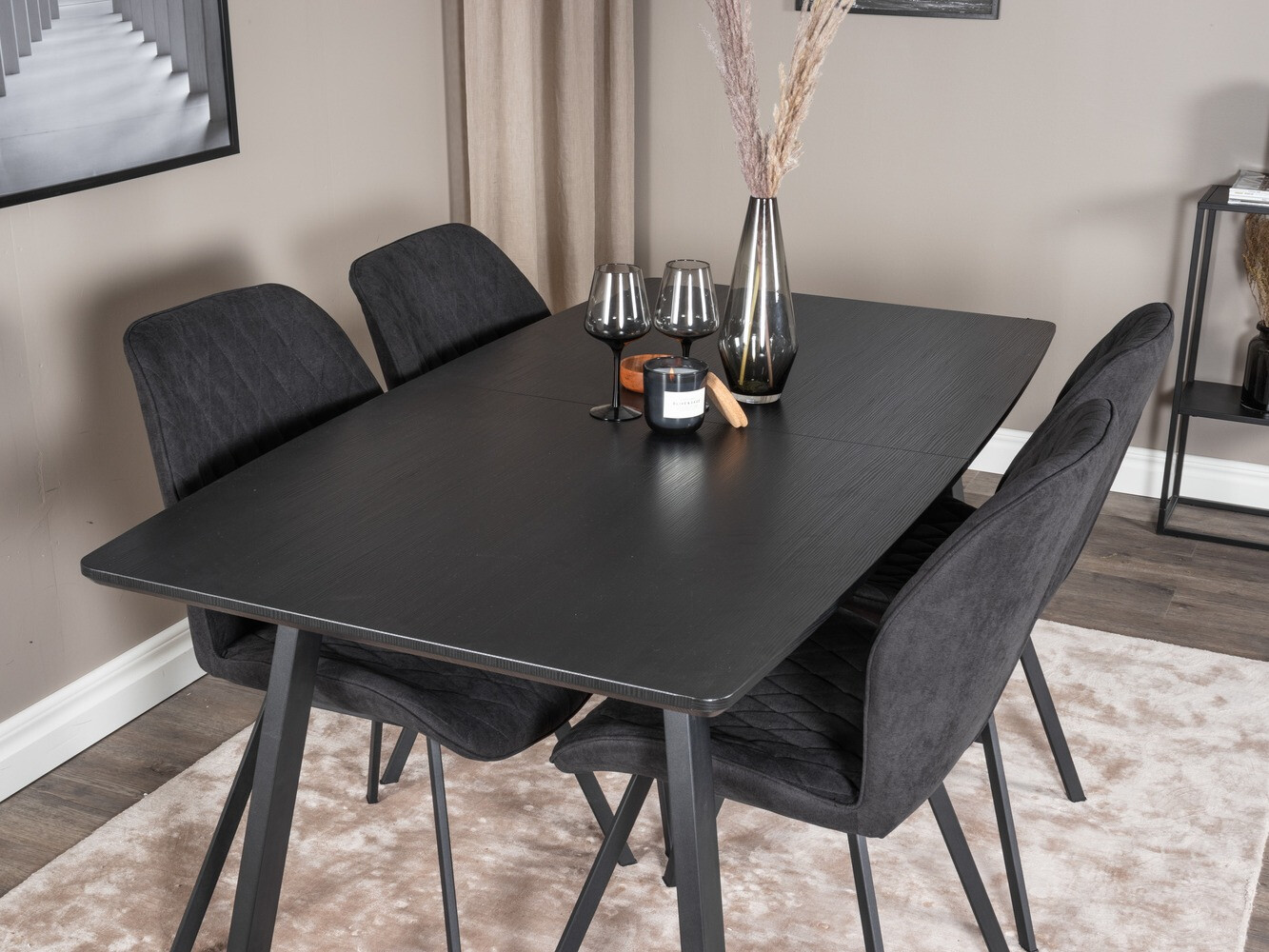 Söögitoakomplekt Dallas 1997 (Must)