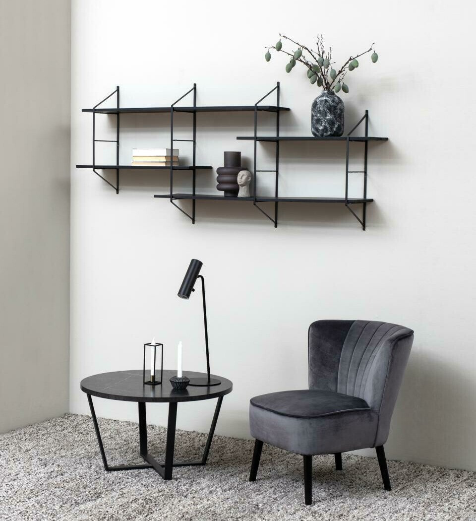 Diivanilaud Norsica 321 (Must marmor + Must)