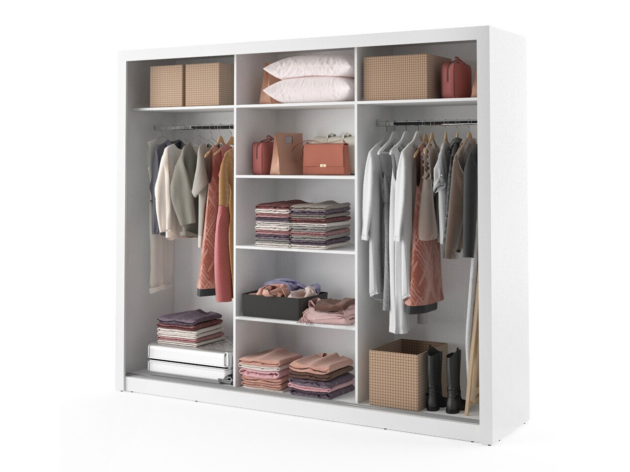 Riidekapp Fresno 101 (Valge)