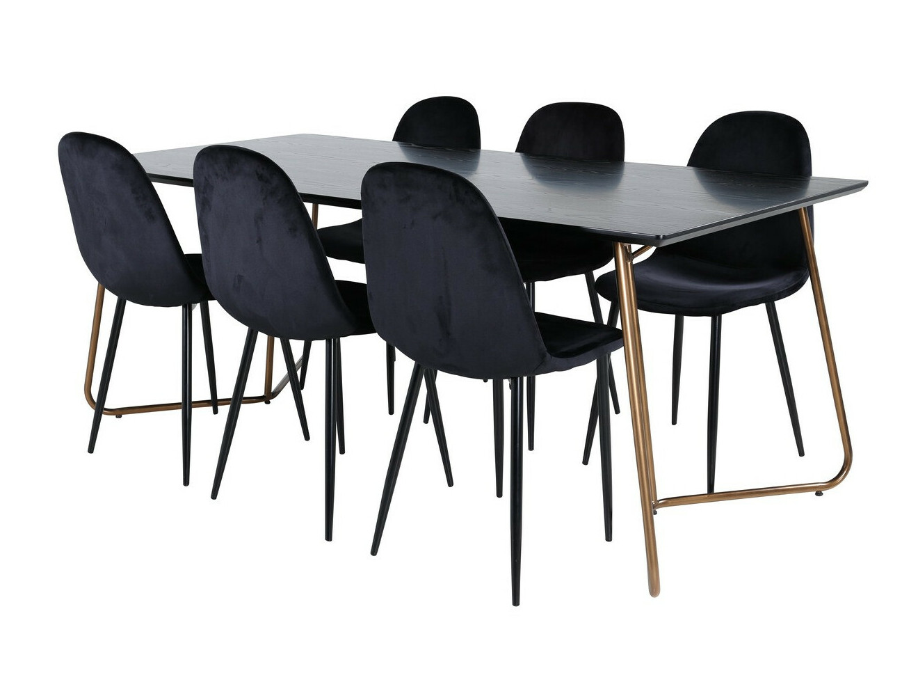 Söögitoakomplekt Dallas 2713 (Must)