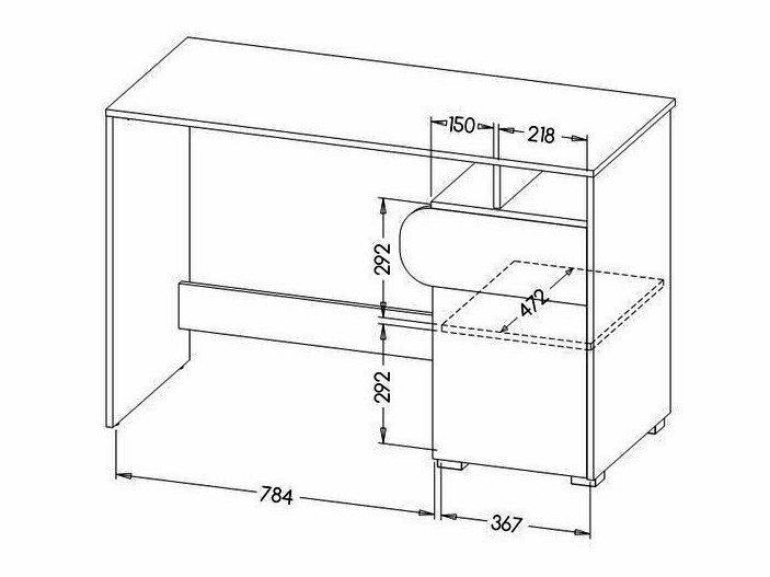 Kirjutuslaud Lomteo 107