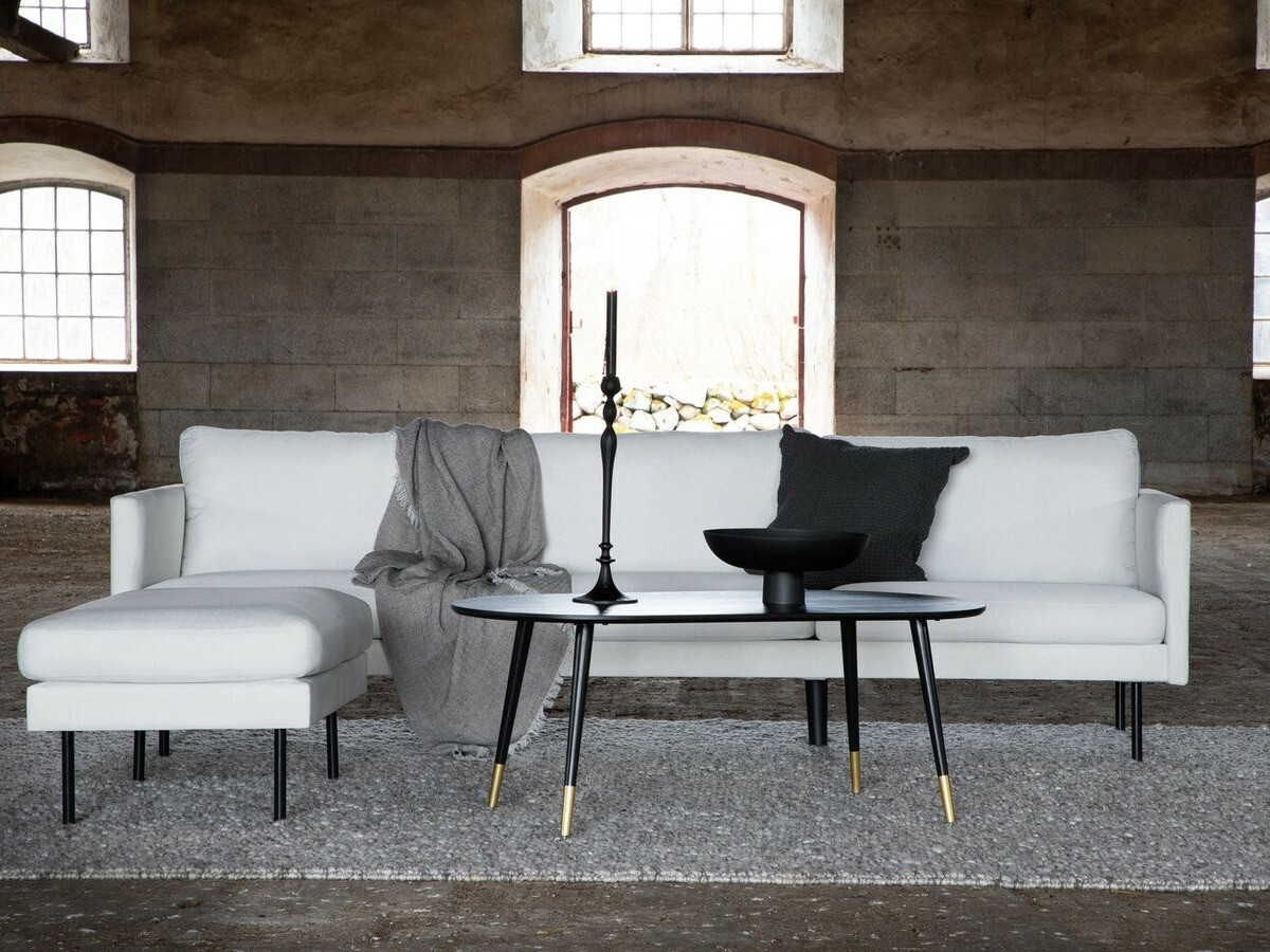 Pehme mööbli komplekt Fercame 105 (Must + Beež)