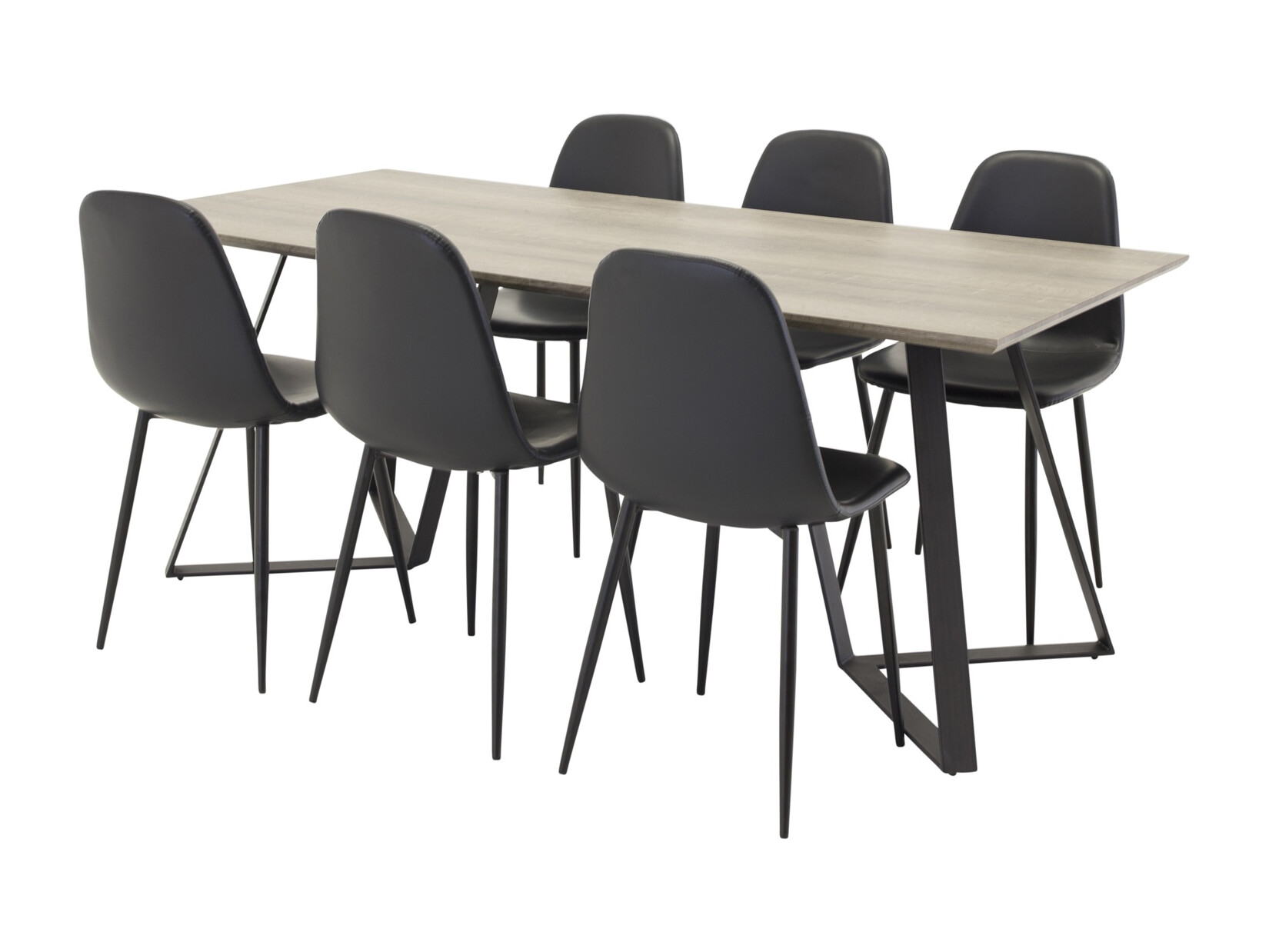 Söögitoakomplekt Dallas 1353 (Must)