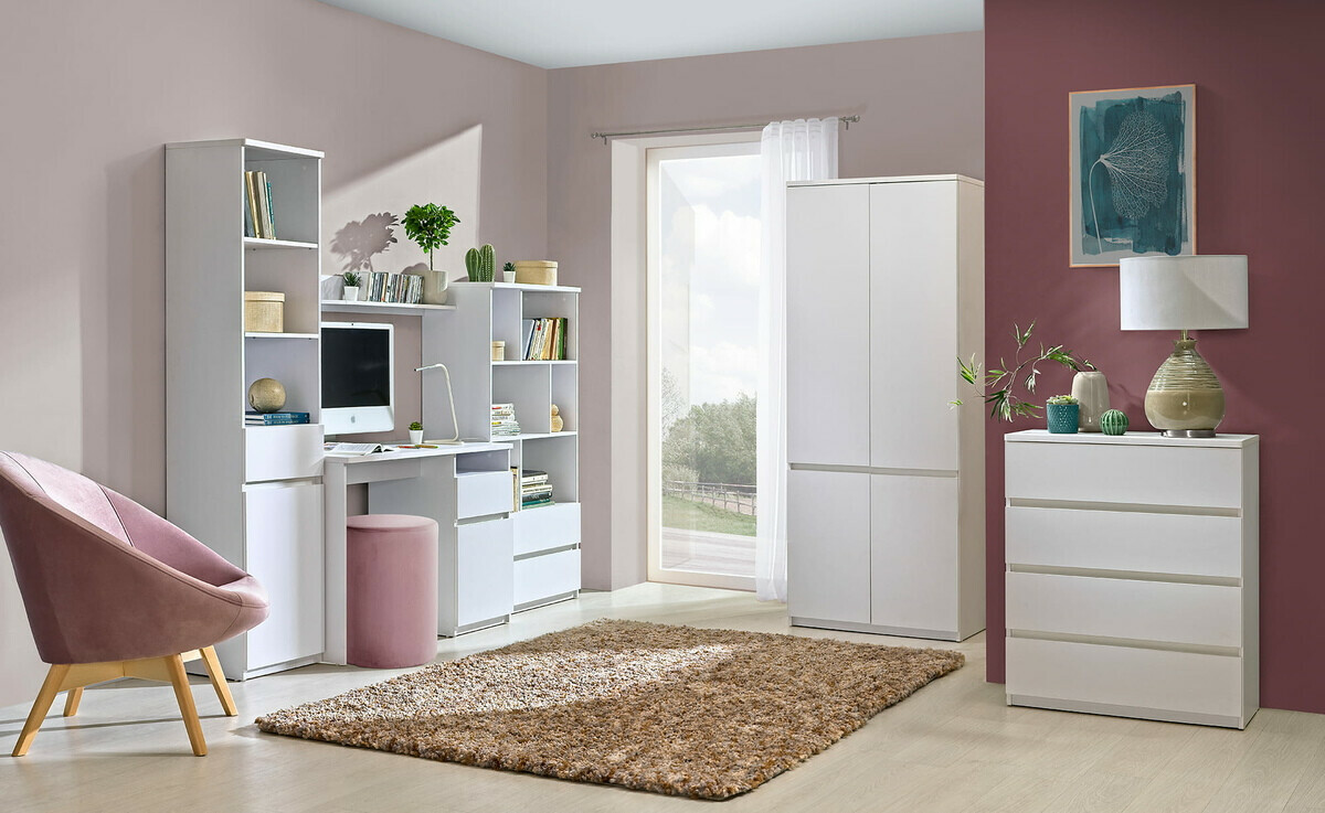 Riidekapp Evaropha 100 (Valge)