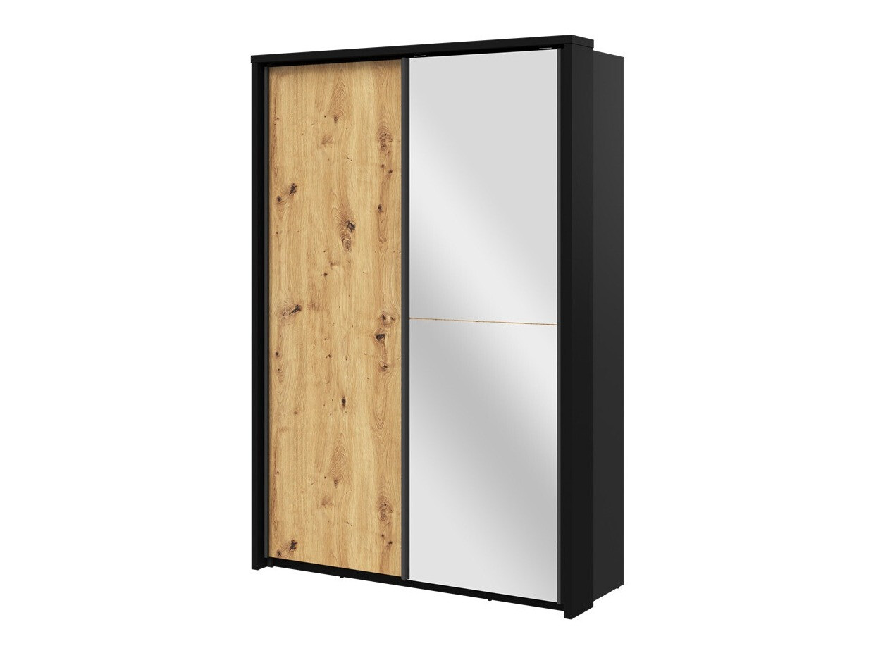 Riidekapp Fresno 122 (Artisan tamm + Must)