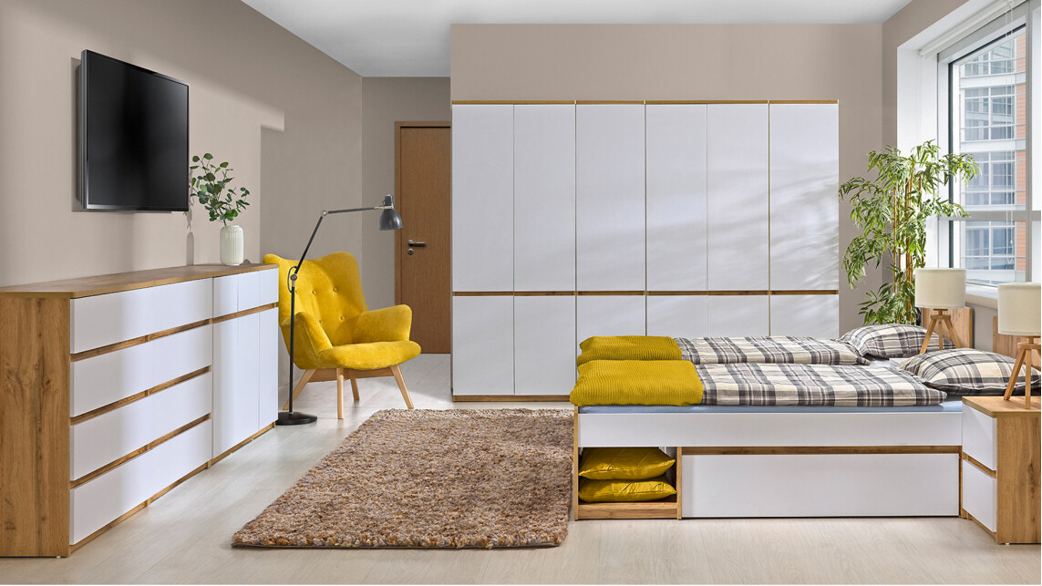 Riiul Evaropha 101 (Wotani tamm + Valge)