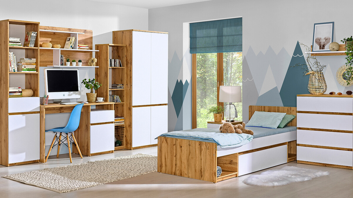 Riiul Evaropha 102 (Wotani tamm + Valge)