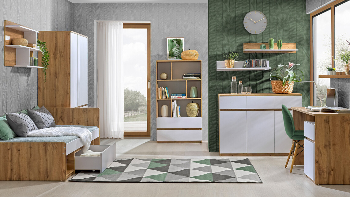 Riiul Evaropha 103 (Wotani tamm + Valge)