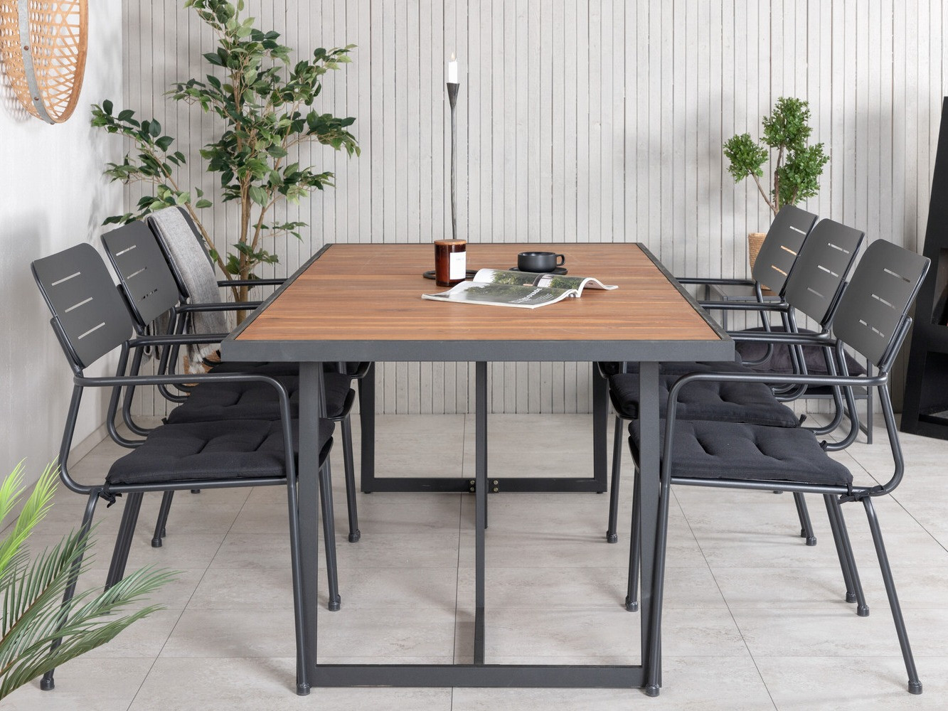 Laua ja toolide komplekt Dallas 2931