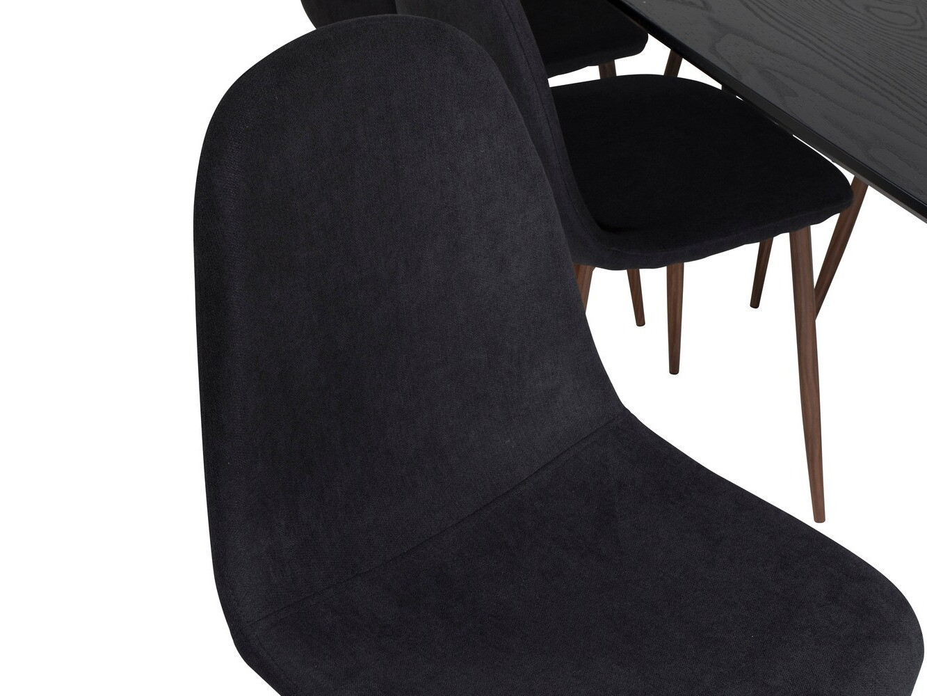 Söögitoakomplekt Dallas 1443 (Must + Pähkel)