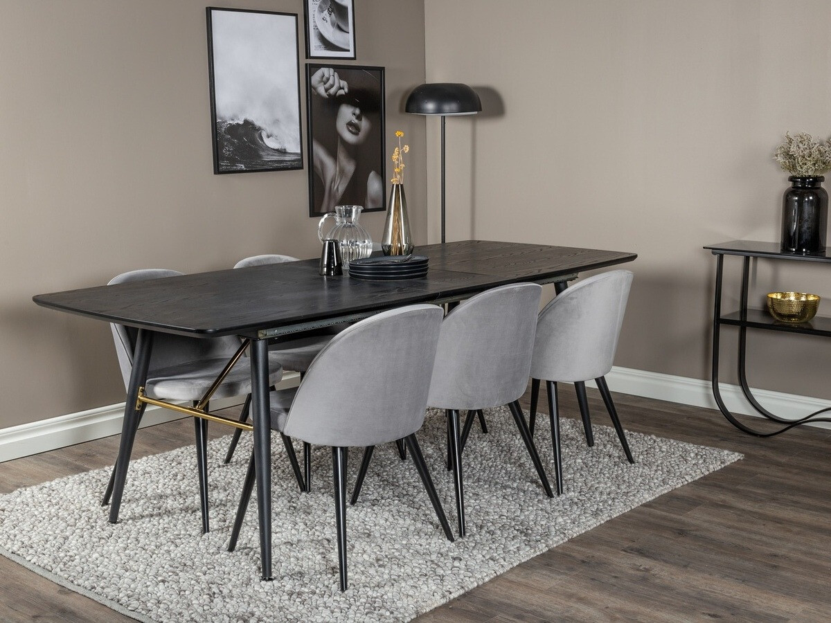 Söögitoakomplekt Dallas 1449 (Helehall + Must)