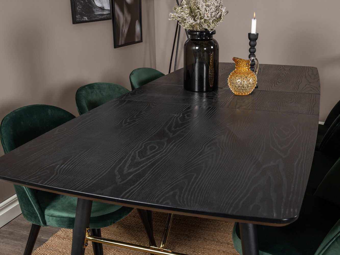 Söögitoakomplekt Dallas 1449 (Roheline + Must)