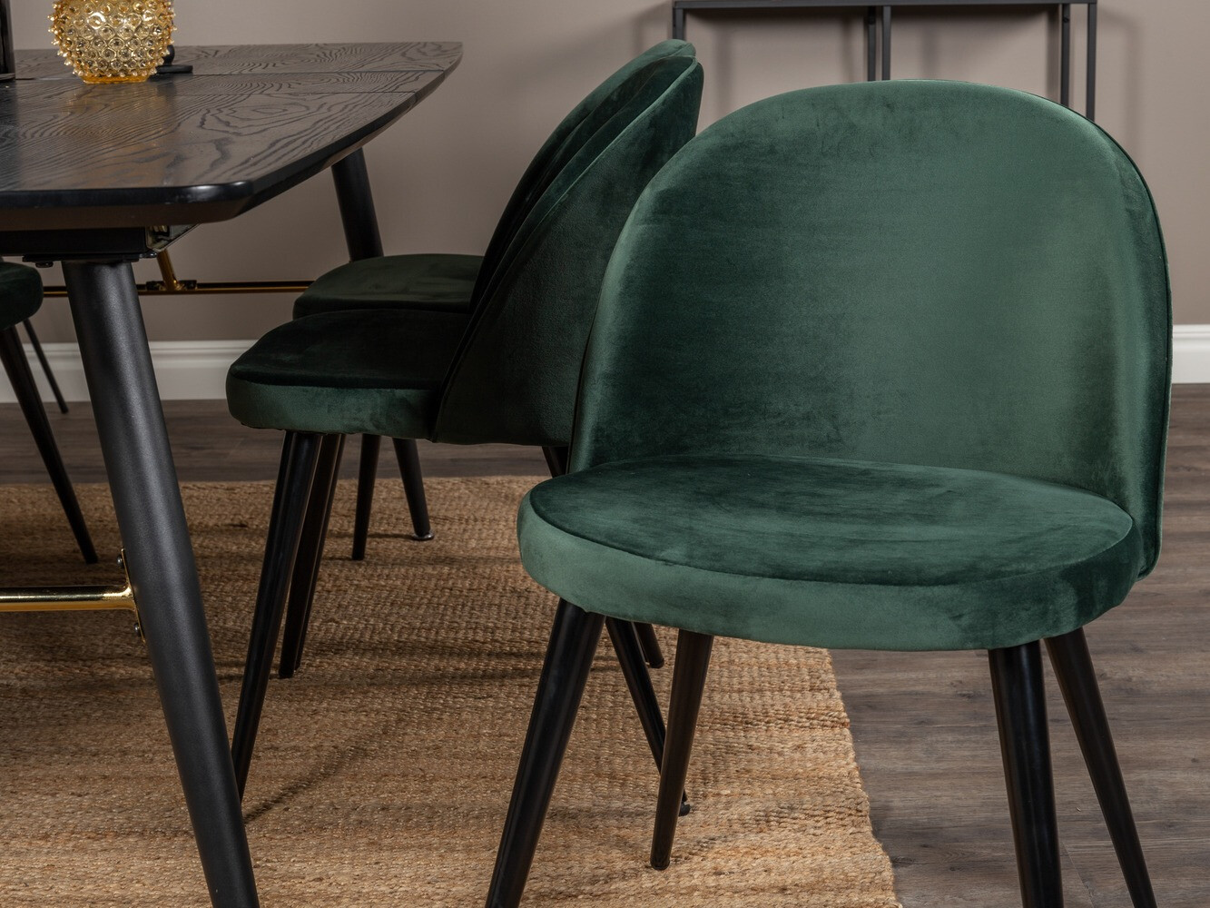 Söögitoakomplekt Dallas 1449 (Roheline + Must)