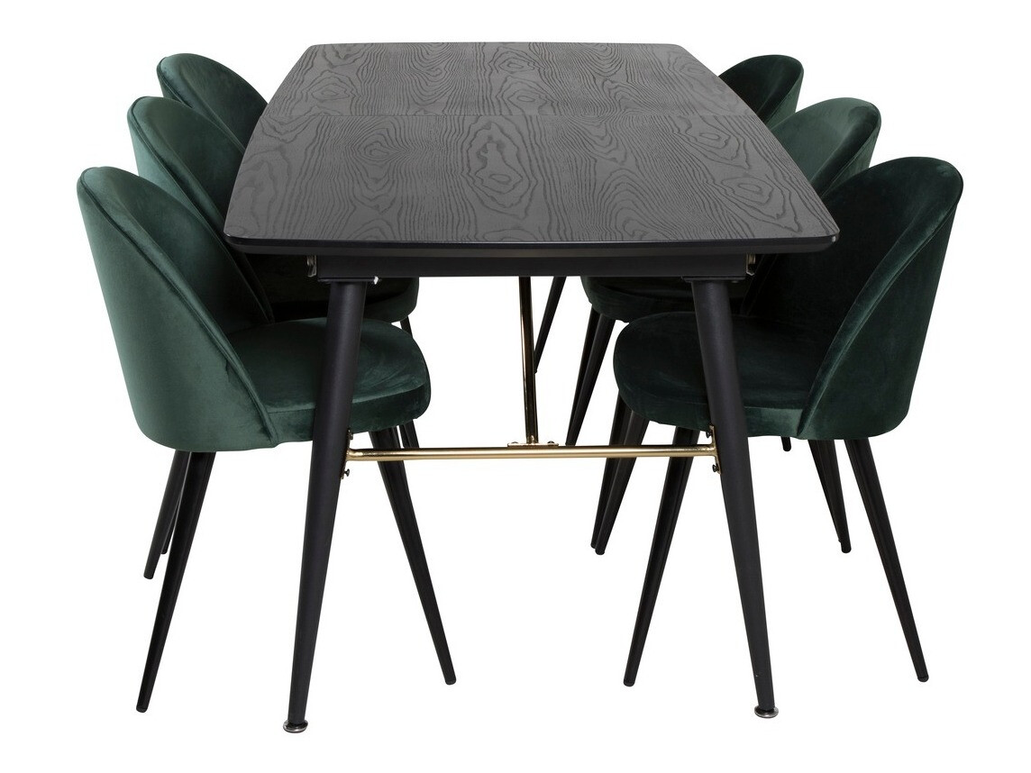 Söögitoakomplekt Dallas 1449 (Roheline + Must)