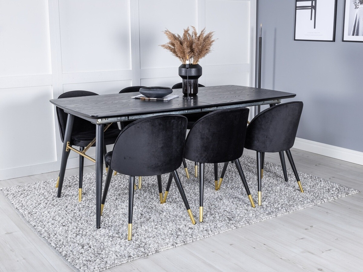 Söögitoakomplekt Dallas 1451 (Must)