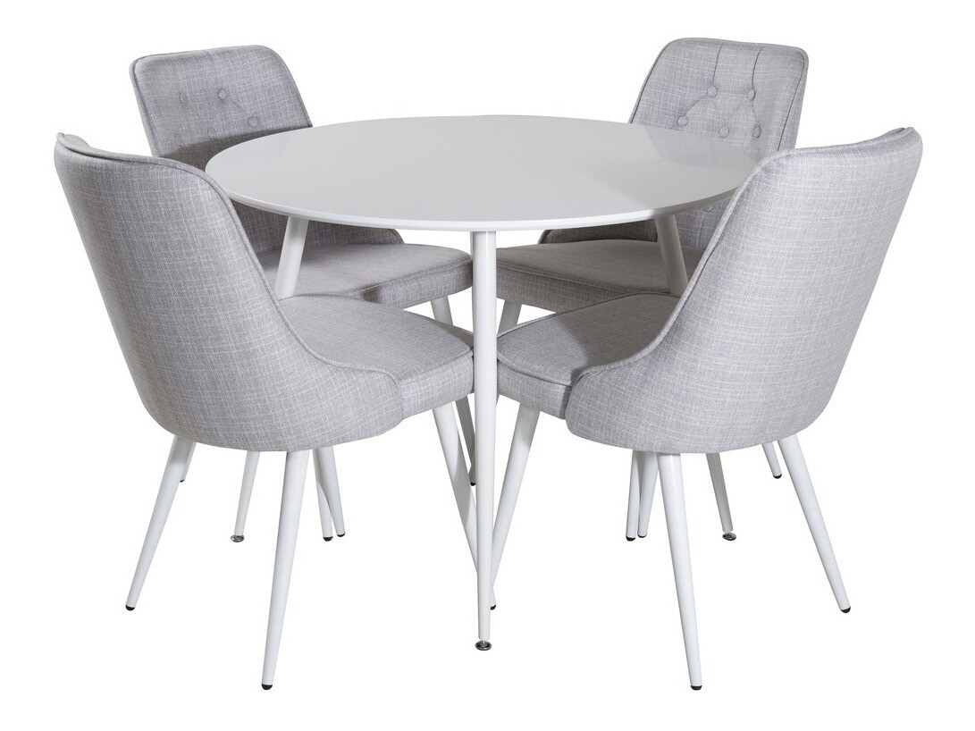 Söögitoakomplekt Dallas 1535 (Hall + Valge)