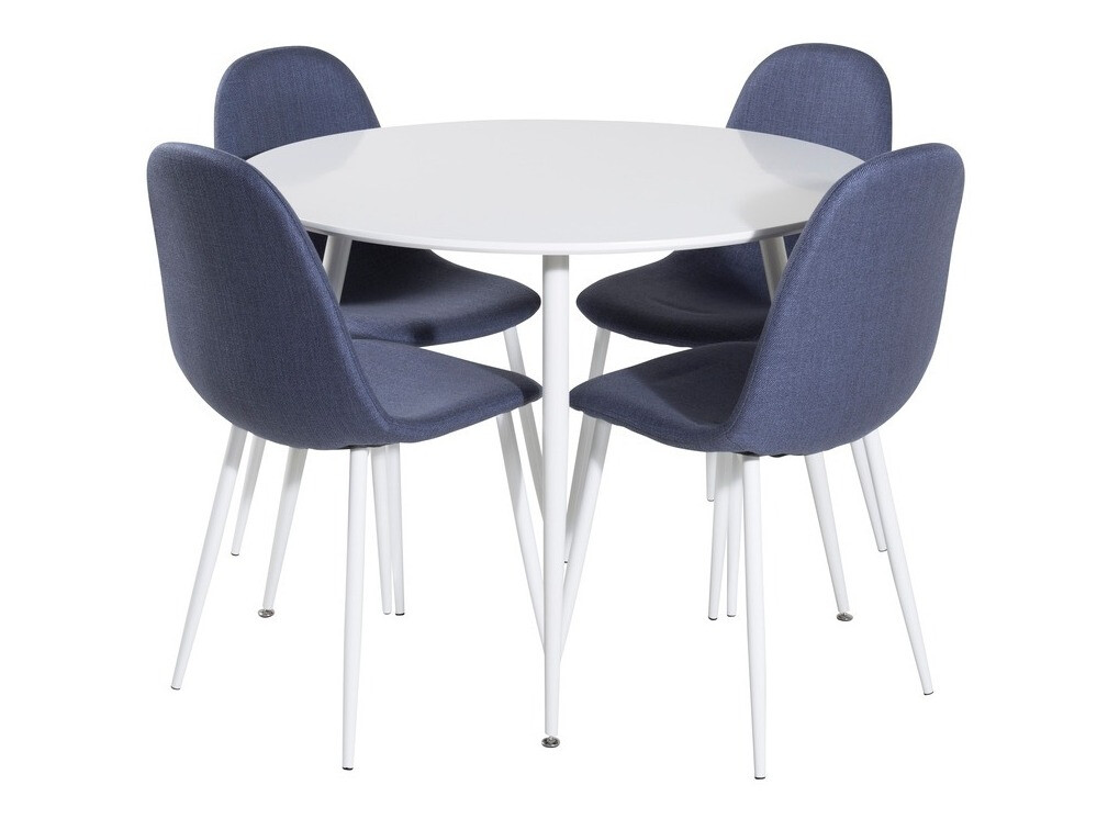 Söögitoakomplekt Dallas 1540 (Sinine + Valge)