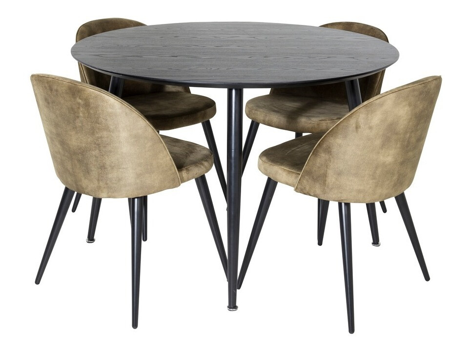 Söögitoakomplekt Dallas 1559 (Tolmune roheline + Must)