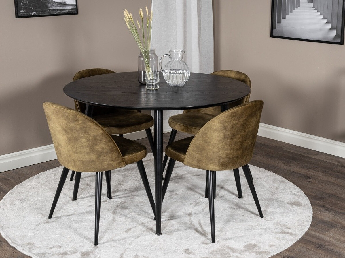 Söögitoakomplekt Dallas 1559 (Tolmune roheline + Must)