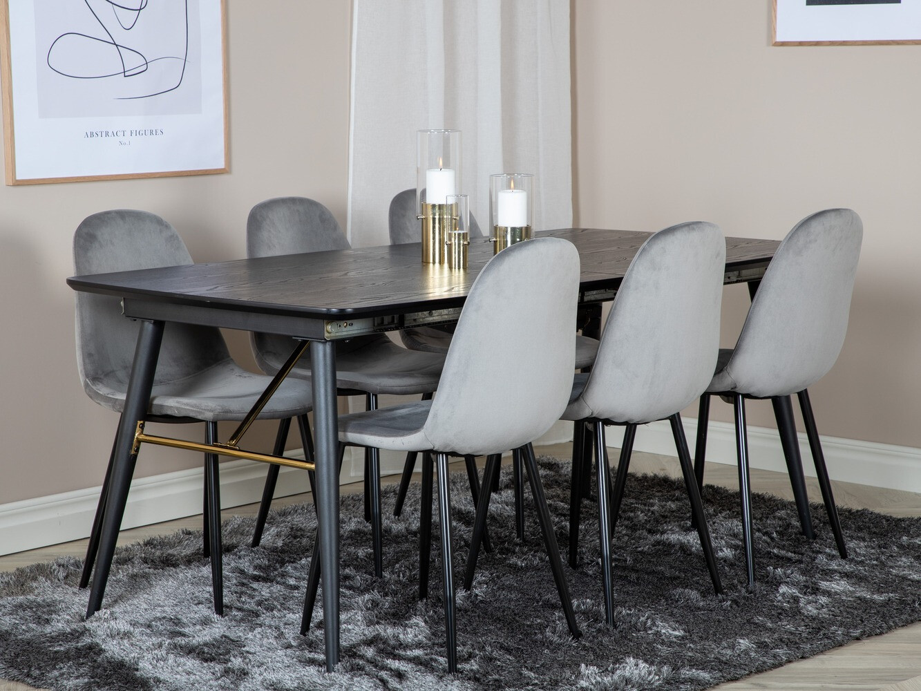 Söögitoakomplekt Dallas 1580 (Hall + Must)