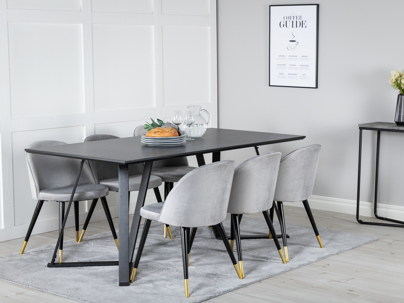 Söögitoakomplekt Dallas 1583 (Hall + Must)