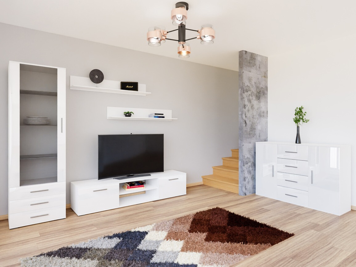 Elutoa komplekt Tornola 108 (Valge + Läikiv valge)