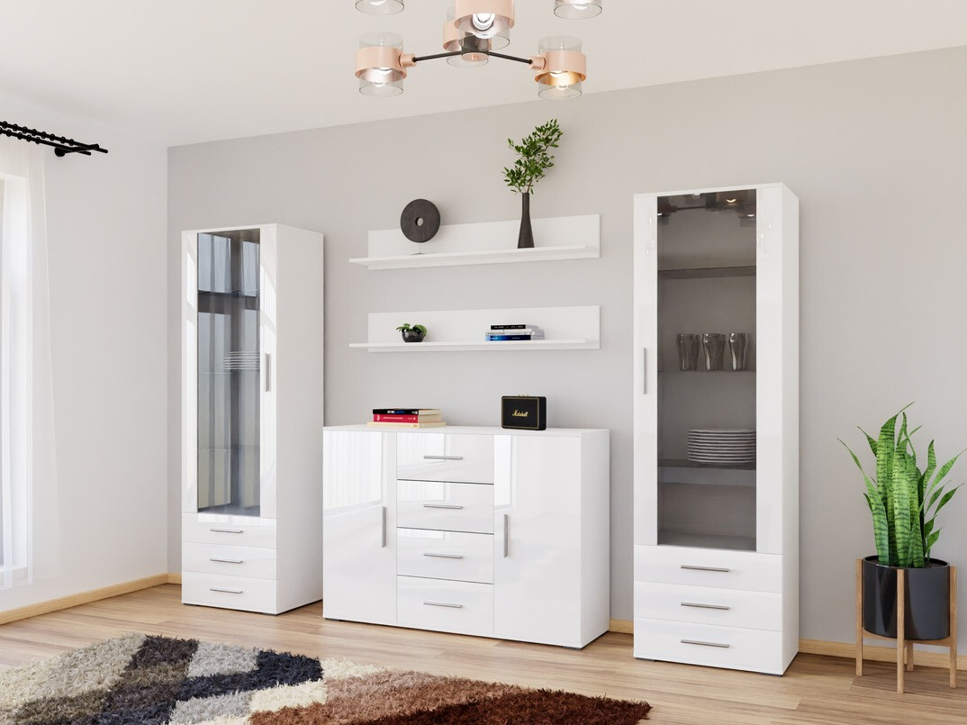 Elutoa komplekt Tornola 112 (Valge + Läikiv valge)