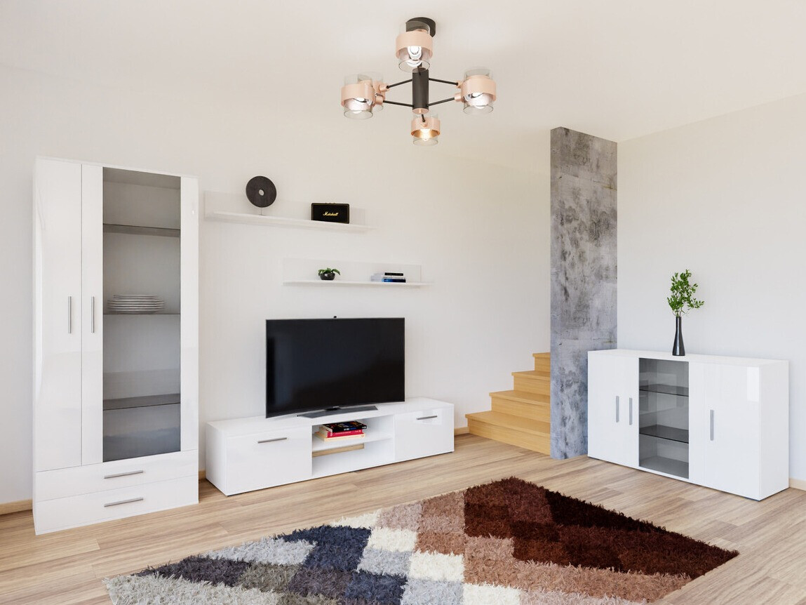 Elutoa komplekt Tornola 116 (Valge + Läikiv valge)