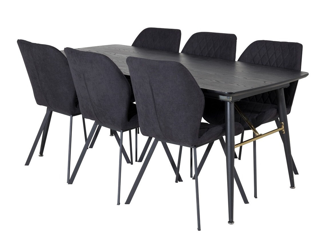 Söögitoakomplekt Dallas 1647 (Must)