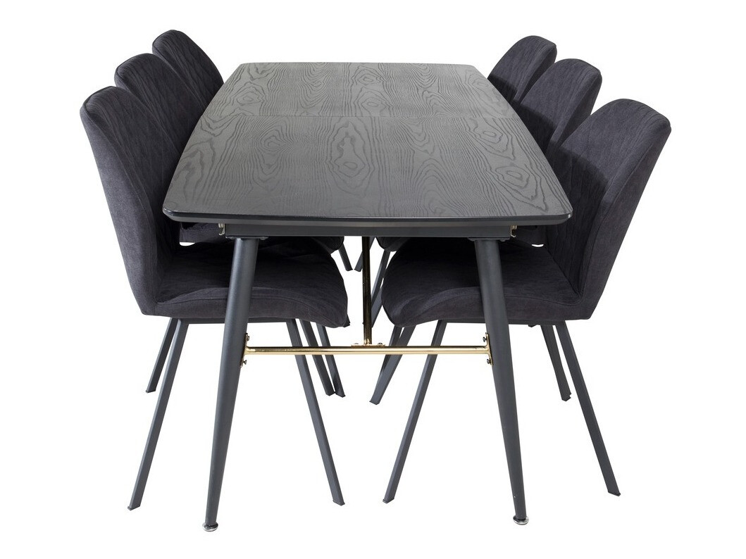 Söögitoakomplekt Dallas 1647 (Must)