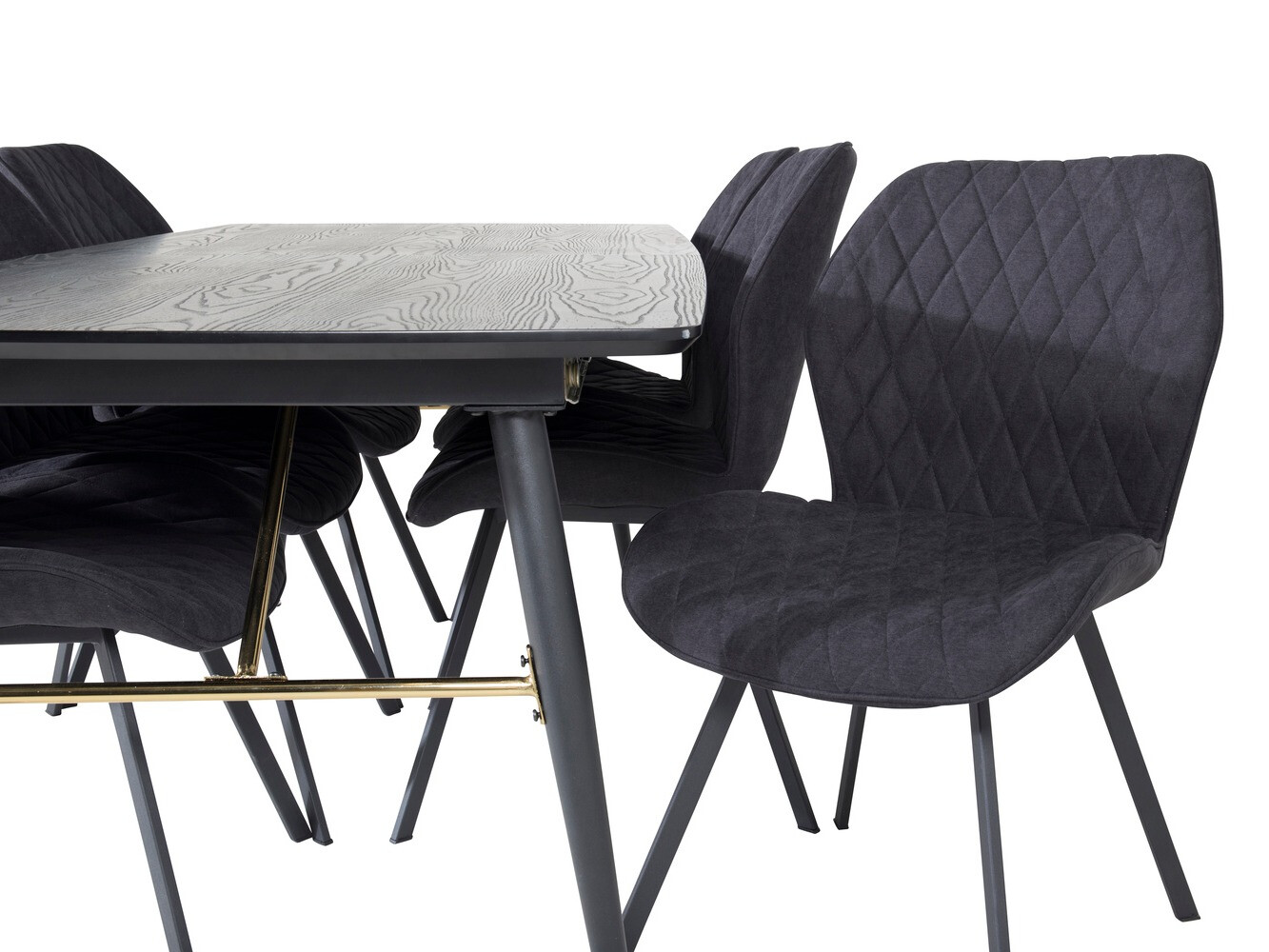 Söögitoakomplekt Dallas 1647 (Must)