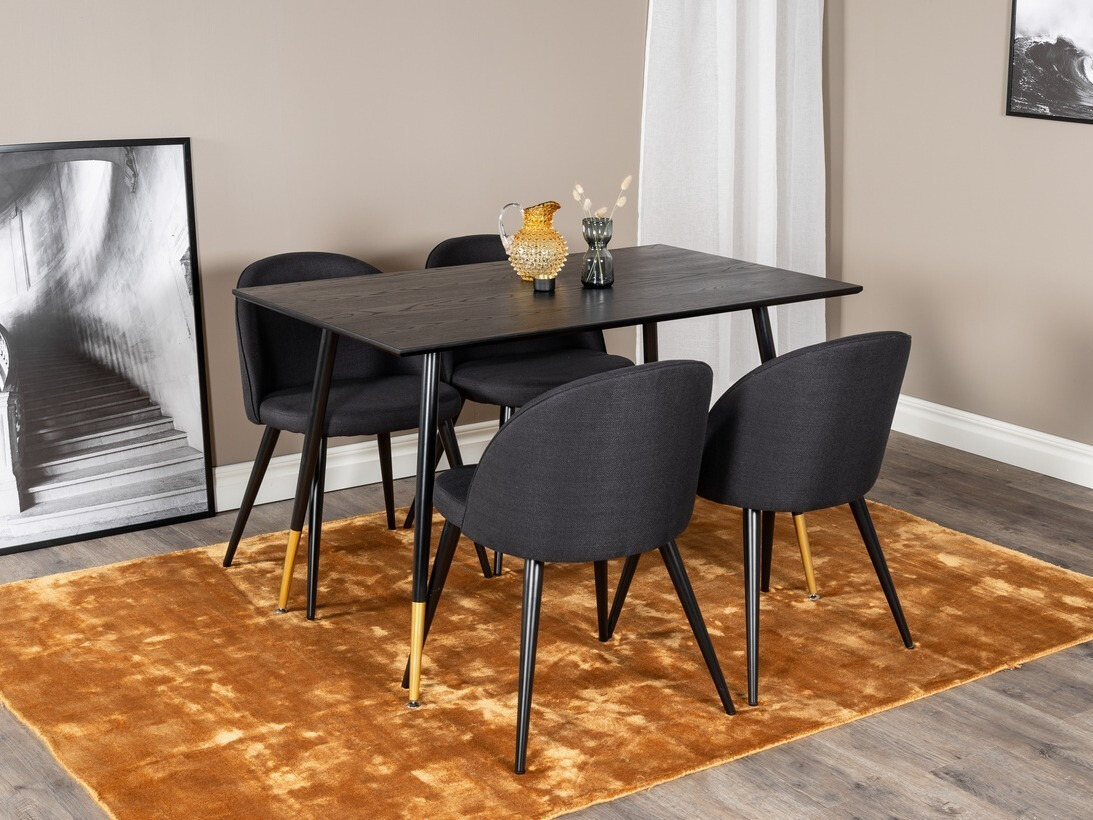 Söögitoakomplekt Dallas 1692 (Must)