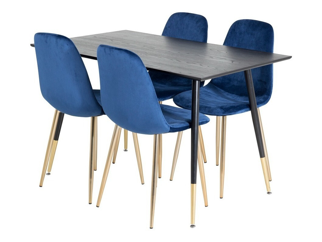 Söögitoakomplekt Dallas 1693 (Sinine + kuldne)