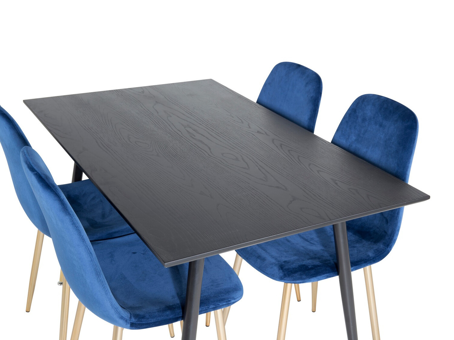 Söögitoakomplekt Dallas 1693 (Sinine + kuldne)