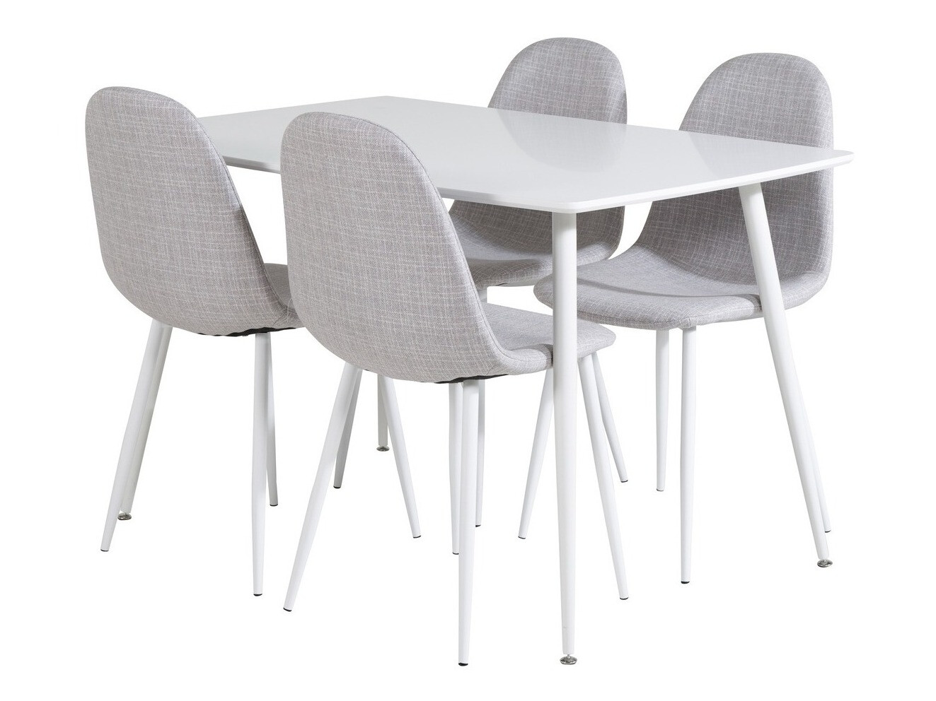 Söögitoakomplekt Dallas 2040 (Valge + Helehall)