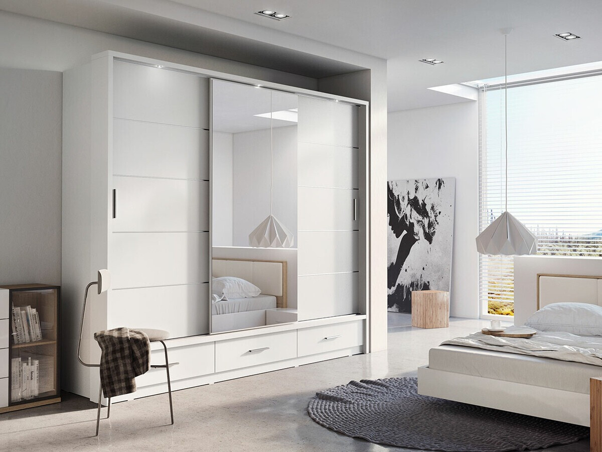 Riidekapp Fresno 100 (Valge)