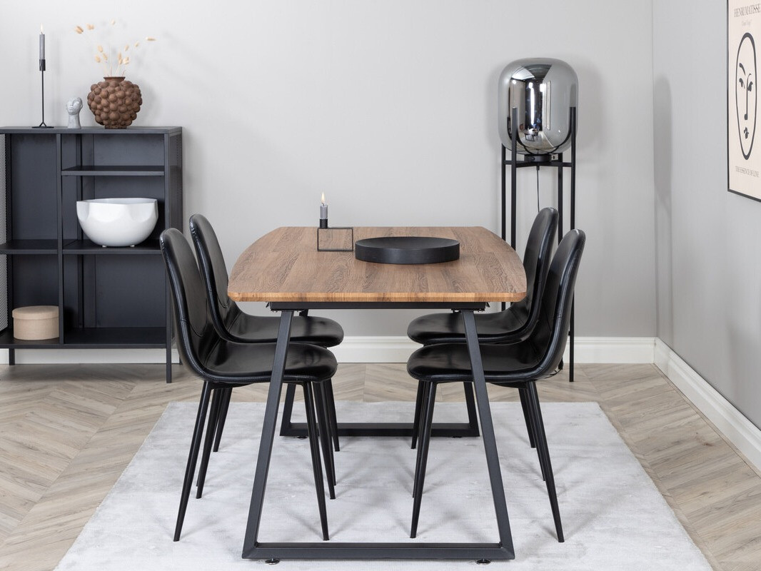 Söögitoakomplekt Dallas 330 (Must)