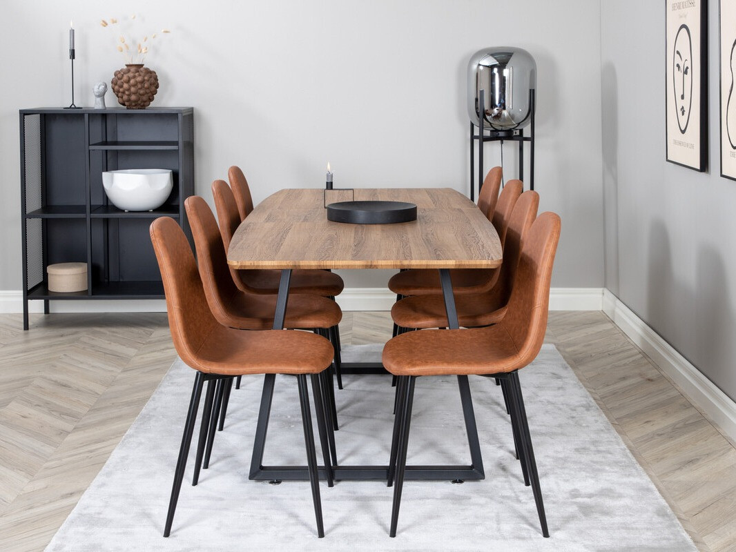 Söögitoakomplekt Dallas 331 (Pruun + Must)