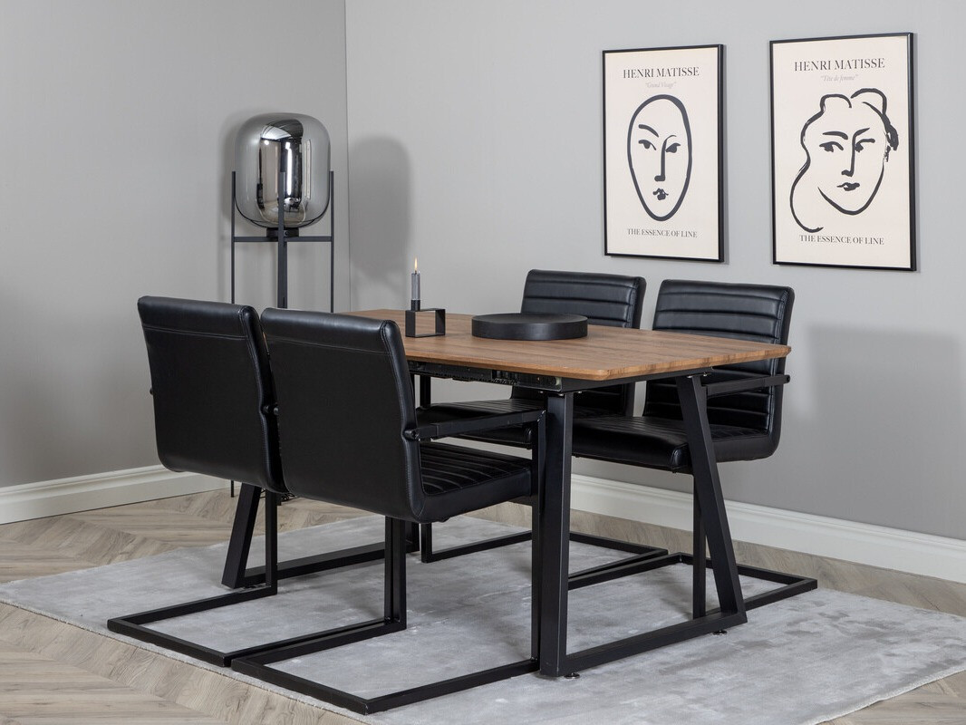 Söögitoakomplekt Dallas 337 (Must)