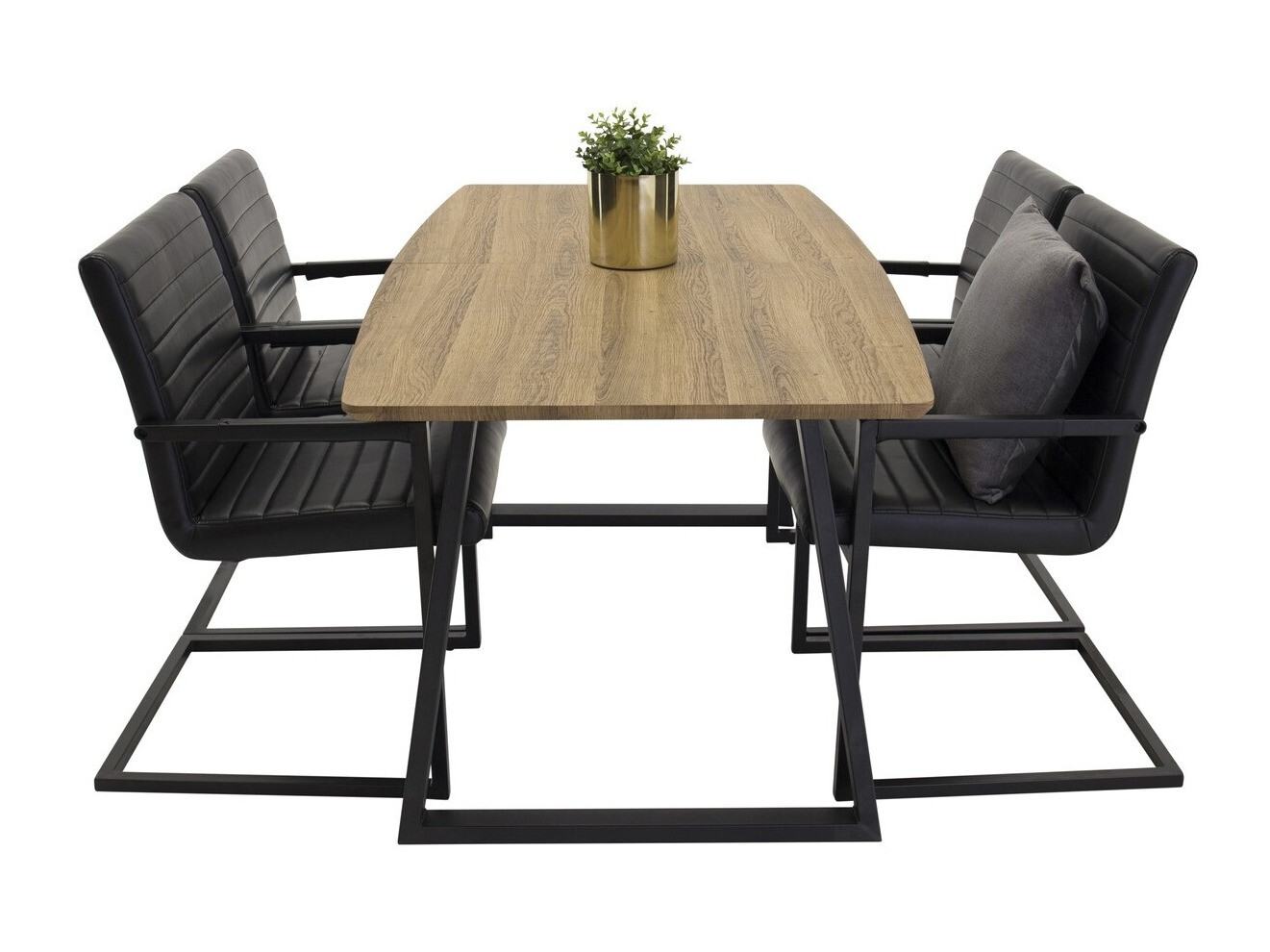 Söögitoakomplekt Dallas 337 (Must)