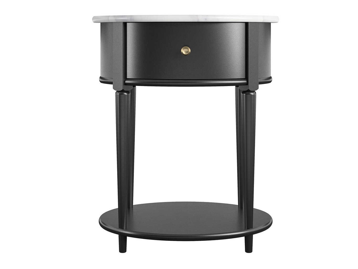 Külglaud Tulsa 233 (Must + Valge marmor)