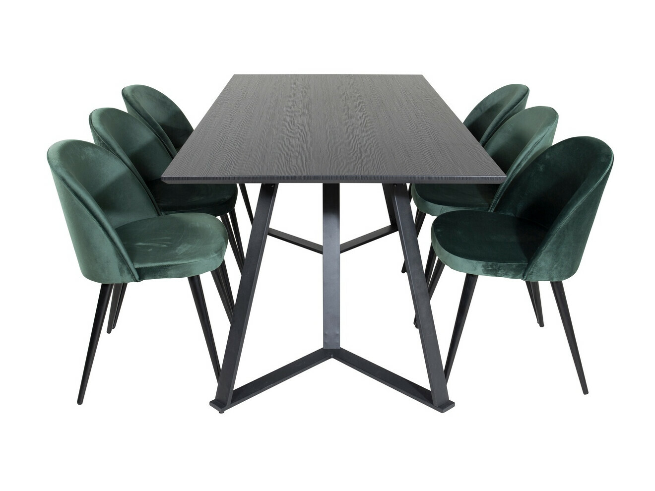 Söögitoakomplekt Dallas 360 (Roheline + Must)