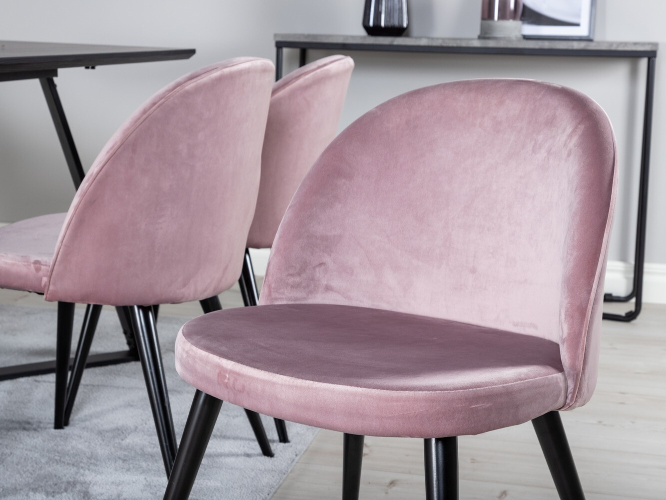 Söögitoakomplekt Dallas 360 (Roosikarva + Must)