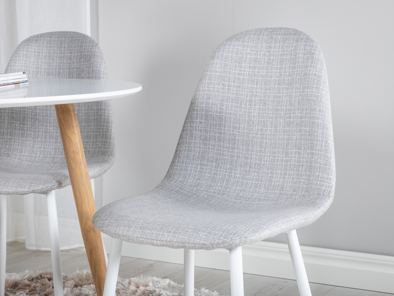 Söögitoakomplekt Dallas 291 (Helehall + Valge)