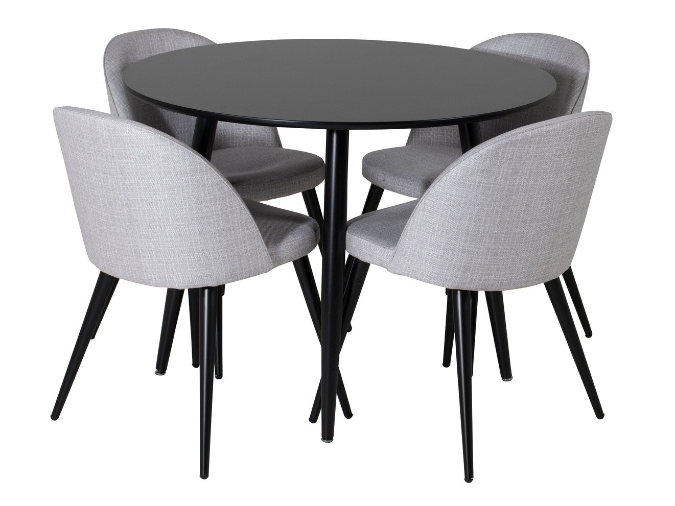 Söögitoakomplekt Dallas 343 (Helehall + Must)