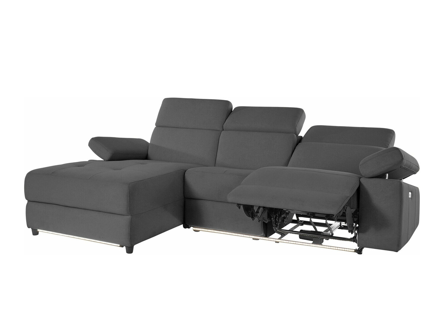 Pehme nurga recliner Denton 698 (Antratsiit)